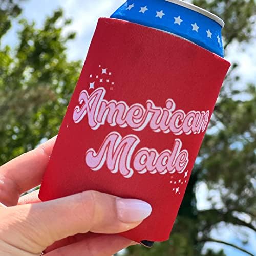 Lata patriótica americana mais refrigerada, fabricada, mangas de 12 onças para refrigerante, cerveja, Seltzer, bebidas | Sabo quadril