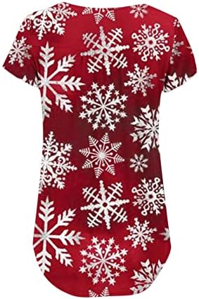 Camiseta feminina de flocos de neve de neve