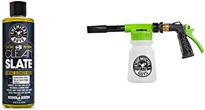 Caras químicos CWS80316FBB Pacote de blaster de espuma - sabonete de lavagem de carros de limpeza profunda de limpeza de ardósia, 16 fl oz + Acc_326 Torq Blaster de espuma 6 pistola de lavagem de espuma, trabalha com mangueira de jardim,