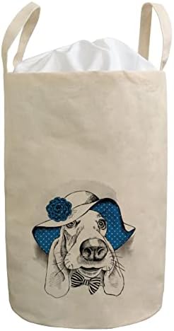 Basset Hound Dog Laundry Tester cesto cesto cesto cesto roupas sujas roupas de linho à prova d'água Organizador de armazenamento
