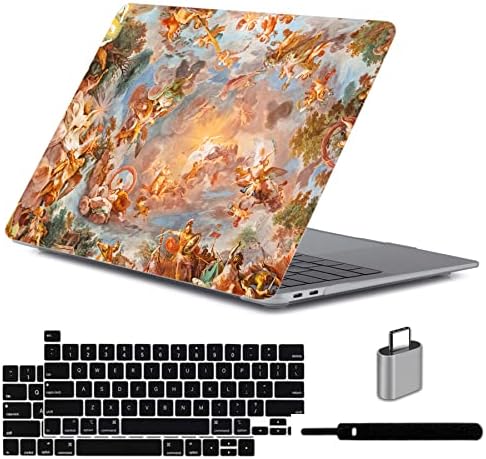 Lanbailan Case compatível com o MacBook Pro 13 polegadas com a barra de toque -2022 Liberação M1 M2 Chip A2338 A2289 A22251 A2159 A1989 A1706 A1708, capa de laptop e capa do teclado, renaissance