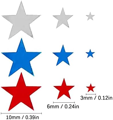 PVC Star Table Foil Patriótico Estrela para 4 de julho de Julho da Independência Party Decoração Vermelha Prata e Blue 30g Pens Bachelorette Favors Favors Party Vestres para adolescentes