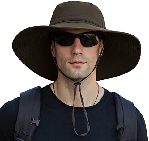 【Oversiza xxl】 chapéu de sol para homens, 【upf50+hato-de-interopagem à prova d'água】 chapéu de pesca de chapéu de chapéu