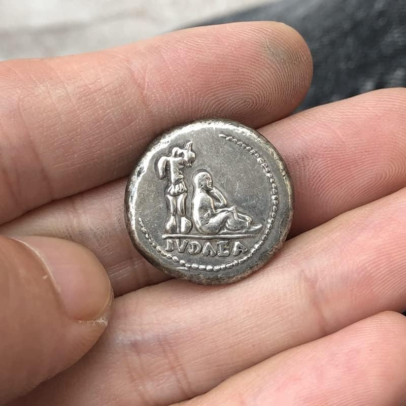 Roman Coins Brass Silver Plated Artesanato de moedas comemorativas estrangeiras Tamanho irregular Tipo 25