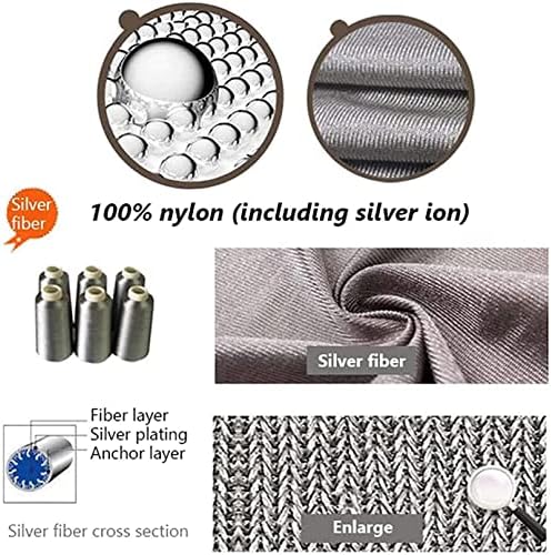ADSWIN 1 kg de linha de agulha banhada a prata, radiação/condutora/proteção de proteção de prata de proteção EMF para fazer roupas e têxteis domésticos
