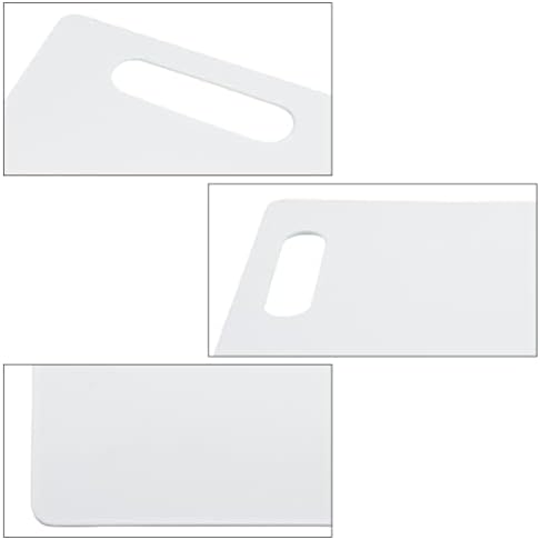 Placas de corte de solustre Placas de corte placa plástico tábua de corte flexível Placas de corte não deslizantes tapetes de corte com orifício para cozinha de cozinha em casa Bloco de corte de corte branco
