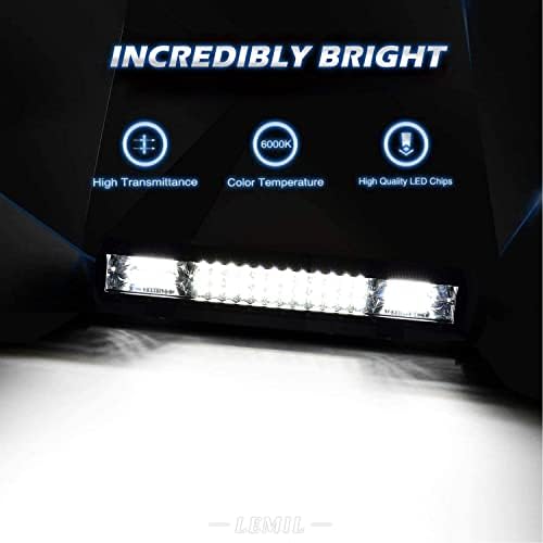 Lemil LED Light Bar 18 '' 252W Luz magnética Tripla Lutas