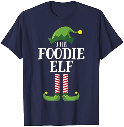T-shirt de festa de natal do Grupo de Combinação de Elfas FOODIA
