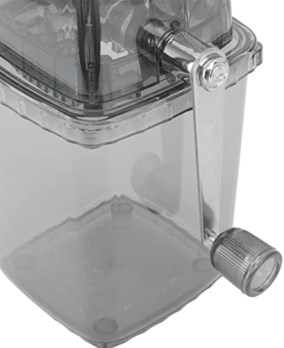 Briturador de gelo manual gowenic trituradores de gelo de aço inoxidável para uso doméstico adequado para cones de neve,