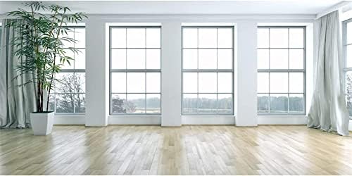Yeele 12x6ft cenário vazio cenário francês janelas salas de estar plantas de madeira piso fundo para fotografia moderna