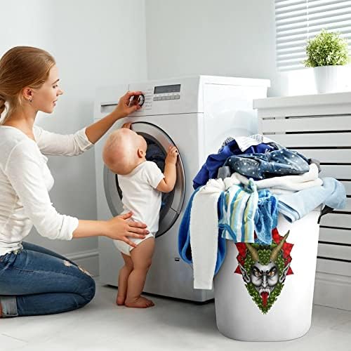 Engraçado Merry Krampus Lavagem de cesto de cesta de lavander