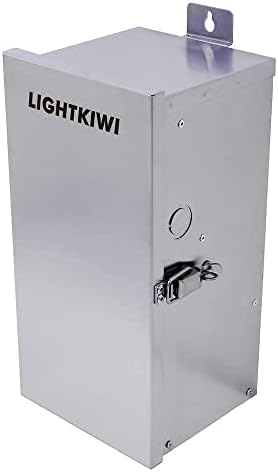 Lightkiwi PhotoCell + 300 watts Multi-Tap Baixa tensão Paisagem Transformador de iluminação, à prova de intempéries para o caminho, holofotes e iluminação de paisagem ao ar livre, ETL listado