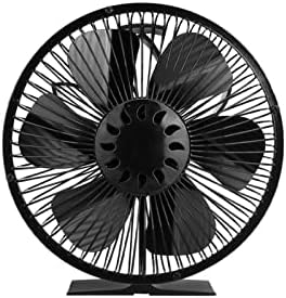 AAA AYYYSHOPP Black Fire Fan 6 Power fogão a calor Trope de madeira Burner de madeira Eco amigável Fan silencioso Distribuição