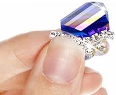 Acessórios de unhas coloridas pregos de zircão gemstone sparkle jóias de jóias de diamante decorações de unhas marquise