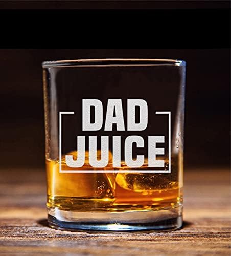Neenonex Dad Juice Whisky Glass - Presente engraçado do dia dos pais para papai