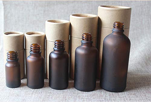 Caixas de papelão de tubo de jarra de papel kraft vazias, caixa de embalagem de embalagem de embalagem de óleo essencial