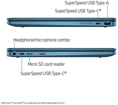 Laptop HP X360 14A Chromebook 14 Crega sensível ao toque HD, entretendo de qualquer ângulo Intel Celeron, 4GB DDR4 64 GB Emmc wifi