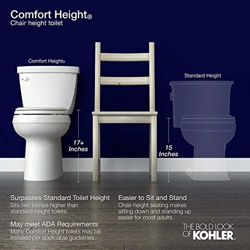 Kohler 3889-Ra-0 Highline 1,28 gpf 10 ri eb rh tlt k-3889-ra-0, branco