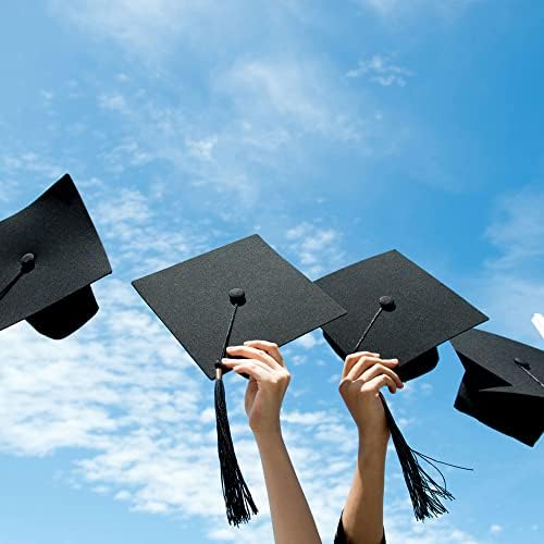 Lucleagreg Graduation Cap e Sashes Set, Unisex Graduation Hat com Tassel e eu me formei faixa para a turma de 2023 Grad Party