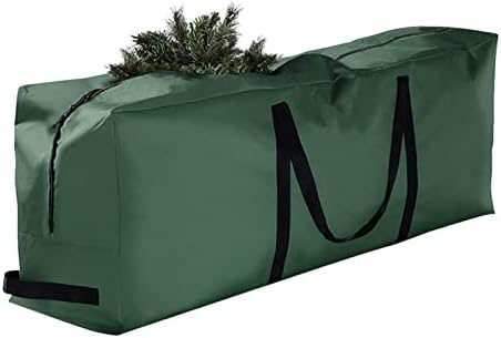 48in/69in Caixa de armazenamento de árvore de Natal, árvore de Natal Recipientes à prova d'água Bolsa de armazenamento de Natal Lixeira de plástico com rodas Caixa de armazenamento de árvore de Natal de Natal Caixa de armazenamento de árvore de Natal
