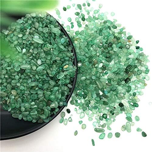 Seewoode ag216 3-5mm 50g a granel natural caiu pedras tambeladas verde aventurina quartzo Cristal cura presente