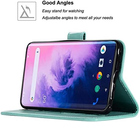 Booceicd OnePlus 7 Pro Case, [pulso Strap] Owl PU Carteira de couro Flip Protective Case Caso com slots de cartas e Stand para OnePlus 7 Pro