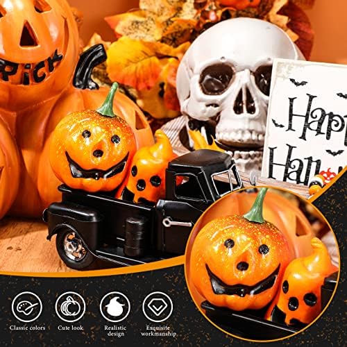 8 PCs Farmhouse Housed Decor Itens de decoração de Halloween Decoração de bandeja Gnome Pumpkin Boo de madeira Sinais