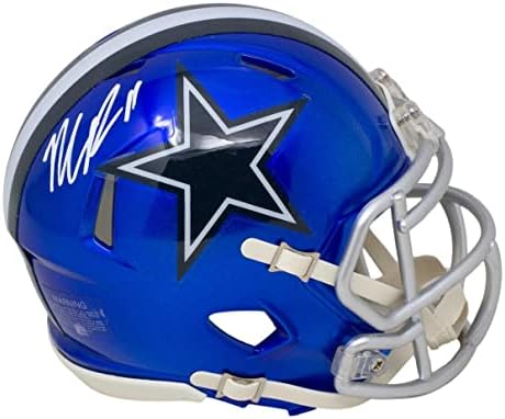 Micah Parsons assinou os fanáticos por capacete flash do Dallas Cowboys Réplica - Capacetes Autografados da NFL