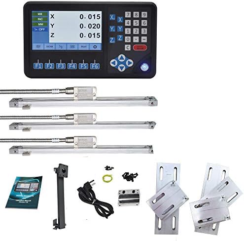 39''X8''X8 '' 3 Eixo DRO Kit de exibição de leitura digital com função RPM, codificador de escala magnética de alta precisão IP67 5um