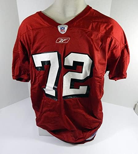 2002 San Francisco 49ers Kyle Kosier 72 Jogo emitido em Red Practice Jersey 3xl 021 - Jerseys de jogo NFL não assinado usada