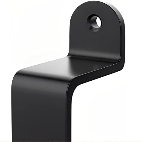 Porta de celeiro Holoque preto 10 polegadas Confortável alças de portão de toque de toque confortável 2 pacote de metal sólido puxão de porta de meta