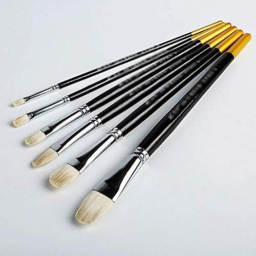 Sdgh 6pcs Art Brush redonda pintada pincel pincel de lã água cor acrílicos pincel caneta para pintura suprimentos de arte
