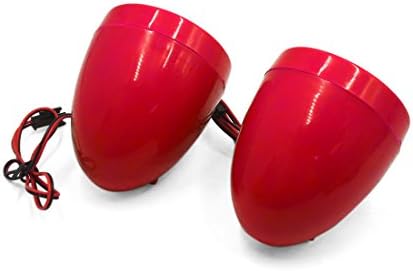 UXCELL RED MP3 Player Audio Amplifer Speaker Safety Alarme de estéreo DC 12V para motocicleta