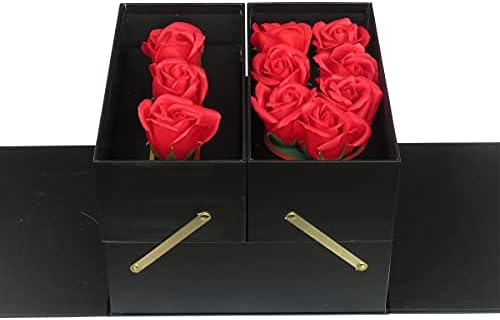 Wenpack Caixa de presente de flor vazia Eu amo você, em forma de letra de embalagem, rosa presente presente no dia dos namorados