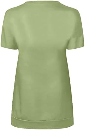Camisas femininas de verão casual solto zipper camisetas moda moda cor de cor curta de cor curta blusa tops para adolescentes