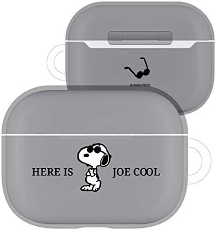 Gourmandise SNG-472B Peanuts AirPods Pro Soft Case, Joe Cool Gray