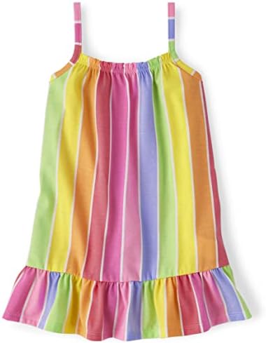 O local infantil para garotas e garotas de garotas vestido casual de tiras de garotas