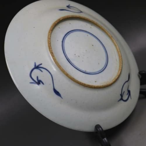 21 cm Qing Kangxi azul branco porcelana Padrões Padrões Decoração em casa