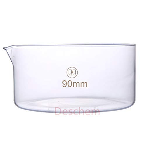 Deschem 90mmx45mm, vidro cristalizando prato, vidro de laboratório od 9cm de altura 4,5cm