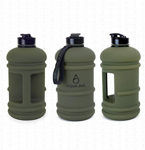 JUG Aqua Big Water Bottle, Lavagem de lavar louça BPA GRATUITA água potável, Force Green 2.2L, ótimo para o treino de fitness de ginástica caminhadas esportivas e muito mais
