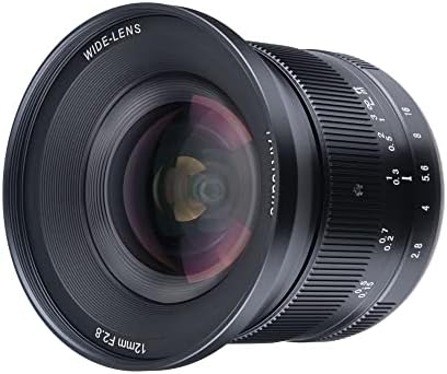 7artisans 12mm f2.8 ii lente grande angular, compatível com câmeras de montagem E-Minfless APS-C Sony A5000 A5100 A6000 A6100
