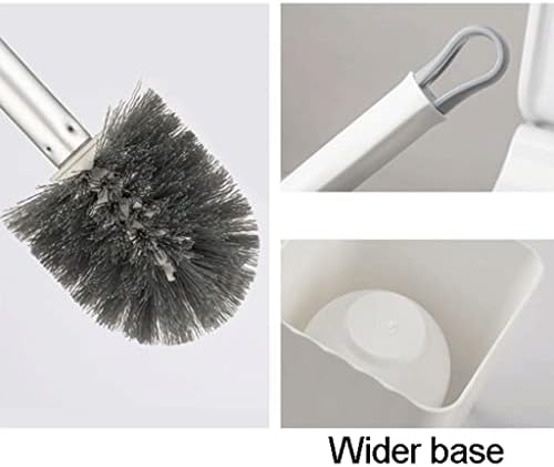 Brush e suporte de vaso sanitário montado no chão com uma escova de vaso sanitária longa fácil de ocultar escova de vaso sanitário e suporte para o banheiro