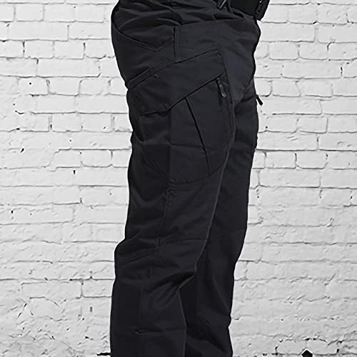 Mens flex Ripstop calça tática resistente à água Pontas de trabalho de carga esticada calça relaxada Fit Casual caminhada calça