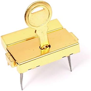 X-dree mala gaveta caixas hasp clasp alterne bloqueio bloqueio de ouro w chave (maleta cajón cerrojo cajas cierre