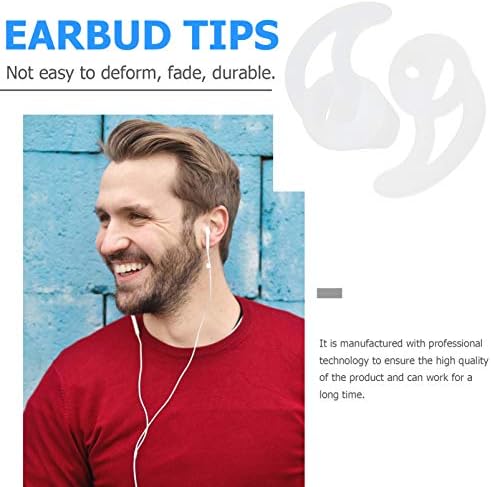 MILISTEN SILICONE FIN Ear molde anti-Slip Substituição Dicas de fones de ouvido Sport Dicas para o fone de ouvido de bobina