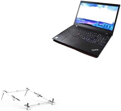 Suporte de ondas de caixa e montagem compatível com o Lenovo ThinkPad T15P - Pocket Aluminium Stand 3 -em -1, portátil, suporte de visualização de vários ângulos - prata metálica
