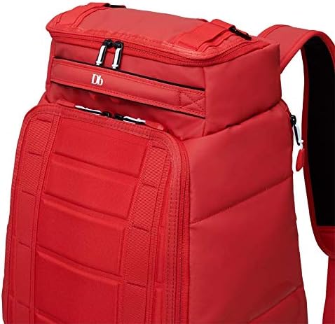 DB The Hugger 30L Laptop Mackpack para a escola, trabalho e mochila de viagem, Scarlet Red
