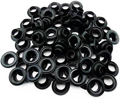 C.S. Osborne Black Grommets & Washers B1-2 Tamanho 2 144 Conjuntos