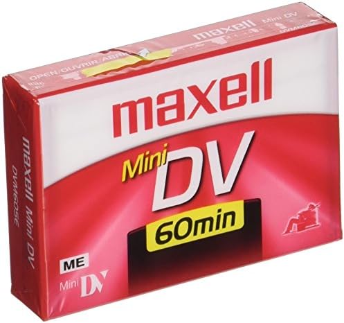 Maxell 298012 Tecnologia de imagem digital avançada de 60 minutos de gravação spmode Time Mini DVD Cassette
