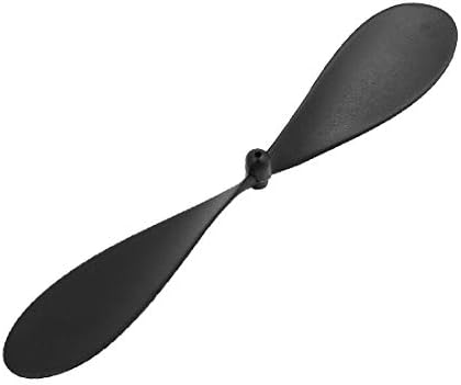 X-Dree 2-Vane Black Plástico RC REPLANA DE ARIRPLANO REQUENA 6045 + ANAÇÃO DE EIXO ANAÇÃO (2 Paletas de Plástico Negro